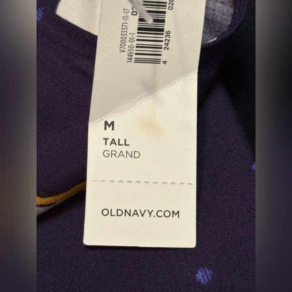 Old Navy Floral Sleeveless Dress - Navy - Lightweight size M Tall. NWT - Picture 6 of 14